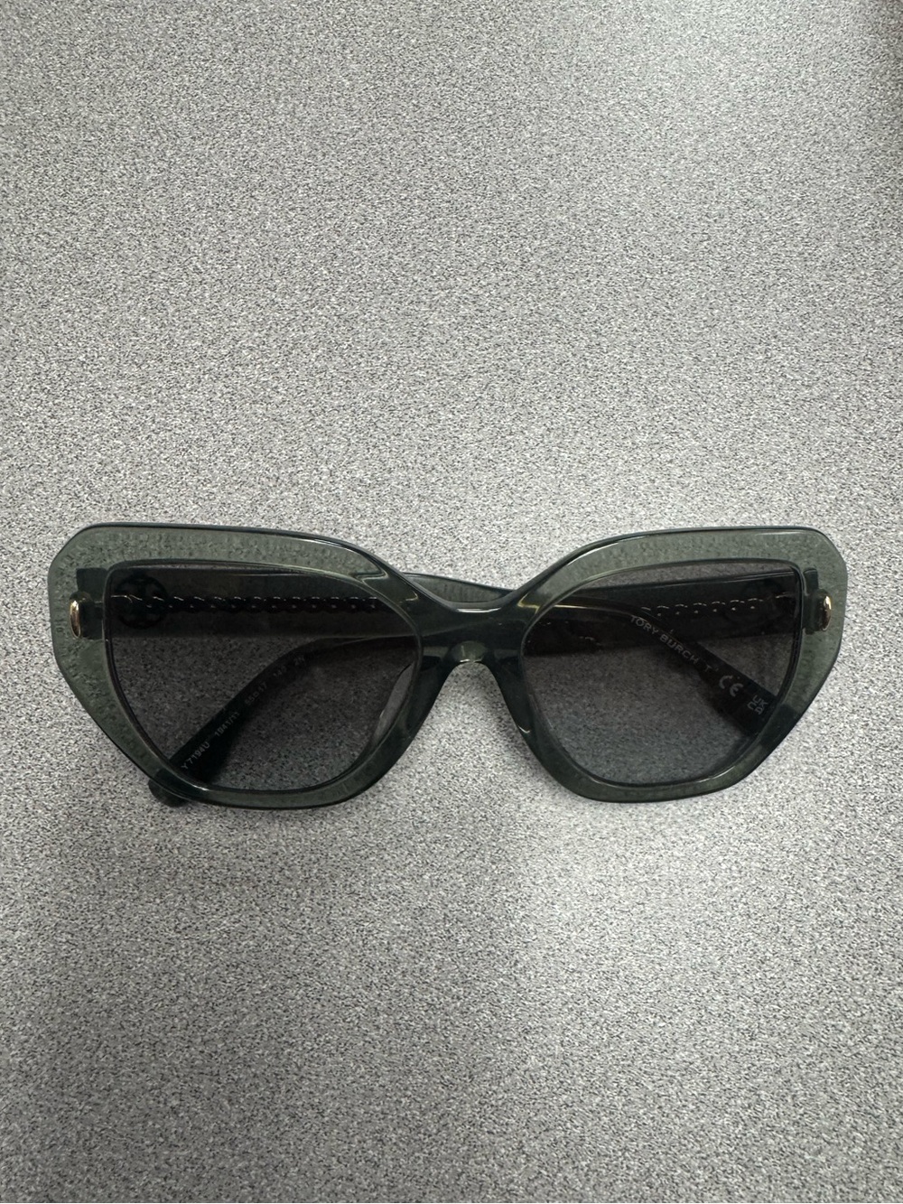 Cat-Eye Women's Sunglasses in Dark Green by Tory Burch
